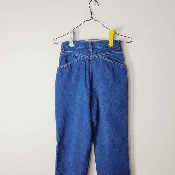 Vtg 1980's P.S. Gitano High-Waisted Denim Mom Jeans Size 6/7 Regular High Rise - Picture 4 of 9